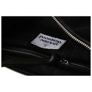 Vivienne Westwood Black Emma Suede Leather Shoulder Bag