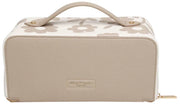 Alice Wheeler London Beige Floral Train Case