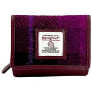 maccessori-purple-harris-tweed-trifold-purse-34629831