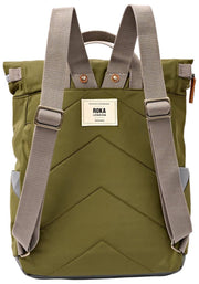 Roka Green Canfield B Medium Recycled Nylon Backpack