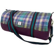 maccessori-blue-harris-tweed-barrel-holdall-bag-34629364