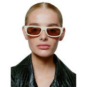 A.Kjaerbede Cream Jean Sunglasses