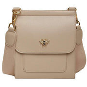 Alice Wheeler London Beige Bloomsbury Crossbody Bag