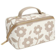 Alice Wheeler London Beige Floral Mini Train Case