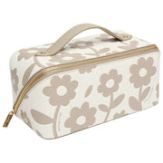 Alice Wheeler London Beige Floral Train Case