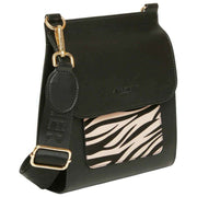 Alice Wheeler London Black Bloomsbury Crossbody Bag