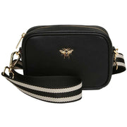Alice Wheeler London Black Mini Camera Crossbody Bag