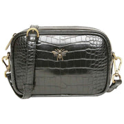 Alice Wheeler London Black Mini Camera Crossbody Bag