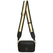 Alice Wheeler London Black Pimlico Honeycomb Cross Body Bag