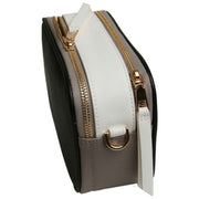Alice Wheeler London Black Pimlico Honeycomb Tricolour Cross Body Bag