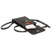 Alice Wheeler London Black Sloane Phone Crossbody Bag
