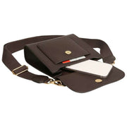Alice Wheeler London Brown Bloomsbury Crossbody Bag