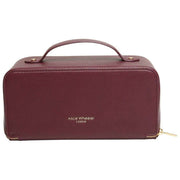 Alice Wheeler London Burgundy Luxury Train Case
