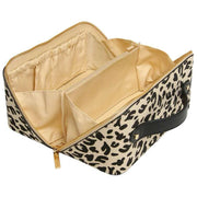 Alice Wheeler London Cream Animal Print Train Case