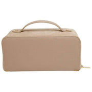 Alice Wheeler London Cream Kensington Suede Train Case