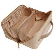 Alice Wheeler London Cream Kensington Suede Train Case
