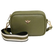 Alice Wheeler London Green Mini Camera Crossbody Bag