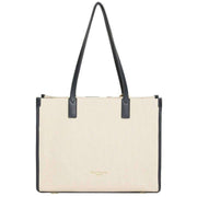 Alice Wheeler London Navy Amalfi Stripe Tote Bag