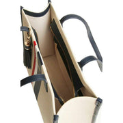 Alice Wheeler London Navy Amalfi Stripe Tote Bag