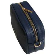 Alice Wheeler London Navy Mini Camera Crossbody Bag