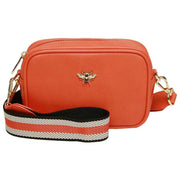 Alice Wheeler London Orange Mini Camera Crossbody Bag