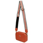 Alice Wheeler London Orange Mini Camera Crossbody Bag