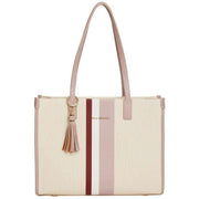 Alice Wheeler London Pink Amalfi Stripe Tote Bag