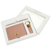 Alice Wheeler London Pink Bow Card Holder Key Ring and Pen Luxury Gift Set
