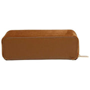Alice Wheeler London Tan Kensington Small Suede Train Case