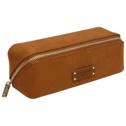 Alice Wheeler London Tan Kensington Small Suede Train Case
