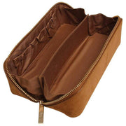 Alice Wheeler London Tan Kensington Small Suede Train Case