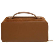 Alice Wheeler London Tan Kensington Suede Train Case