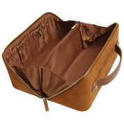 Alice Wheeler London Tan Kensington Suede Train Case