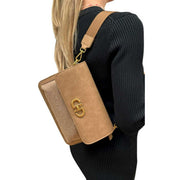 david-jones-brown-half-flap-clasp-shoulder-bag-34505819