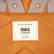 Roka Brown Canfield B Medium Recycled Nylon Backpack