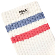 Roka Blue Windsor Stripe Crew Socks