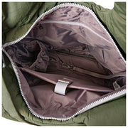 Roka Green Oxford Medium Taslon Shoulder Bag