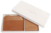 Alice Wheeler London Tan Veronica Coin Purse and Compact Mirror Gift Set