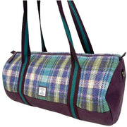 maccessori-blue-harris-tweed-barrel-holdall-bag-34629367