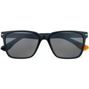 Botaniq Black Sharp Angular Rectangle Sunglasses