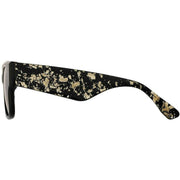 Botaniq Black Square Thick Temple Sunglasses