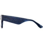 Botaniq Blue Square Thick Temple Sunglasses