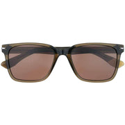 Botaniq Green Sharp Angular Rectangle Sunglasses