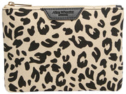 Alice Wheeler London Cream Animal Print Pouch
