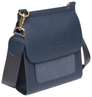 Alice Wheeler London Navy Seville Crossbody Bag