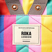 Roka Blue Hampton Small Cotton Canvas Backpack
