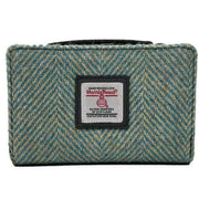 maccessori-blue-harris-tweed-medium-zip-purse-34629884