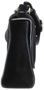 Vivienne Westwood Black Bianca Suede Leather Small Shoulder Bag