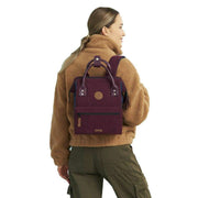 Cabaia Red Adventurer Velvet Recycled Small Backpack