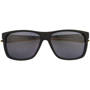 CAT Black Deep Square Rubber Textured Sunglasses